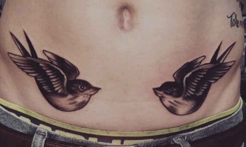 American Traditional Bird Tattoo by Alex Ortagus - Chosen Art Tattoo