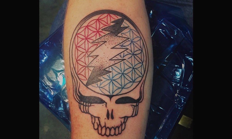 Color Grateful Dead Tattoo by Alex Ortagus - Chosen Art Tattoo