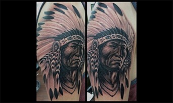American Indian Tattoo by Eric Jones - Chosen Art Tattoo