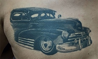 Car Tattoos by Eric Jones - Tattoo Artist - Chosen Art Tattoo