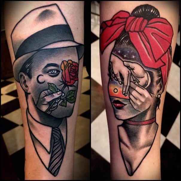 2019 Tattoo Trends - Mixed Media Tattoos - Chosen Art Tattoo