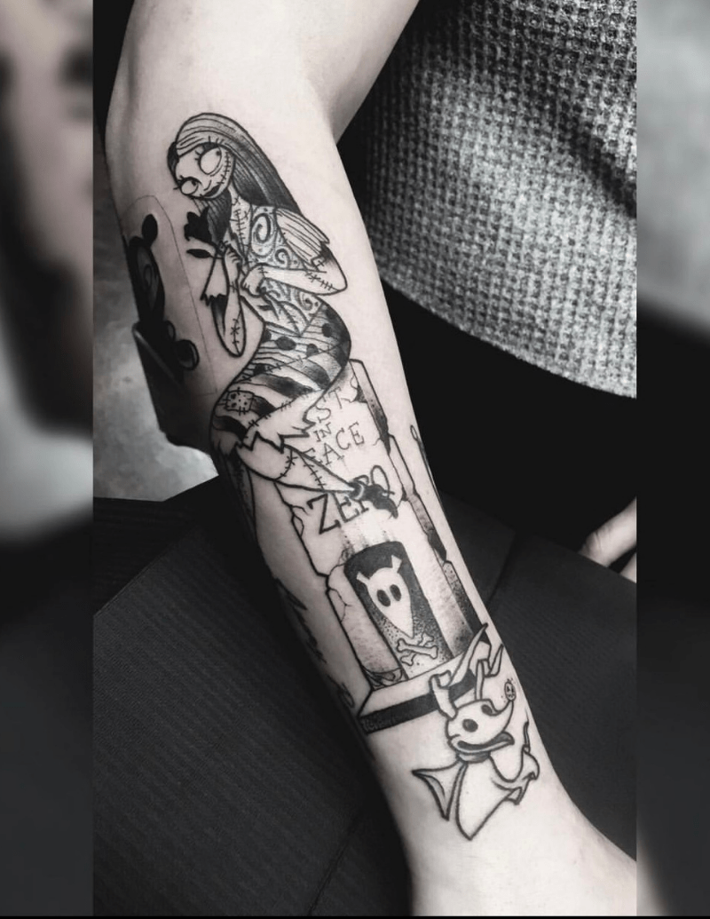 Sally - Nightmare Before Christmas Tattoo - Alex Ortagus - Chosen Art Tattoo