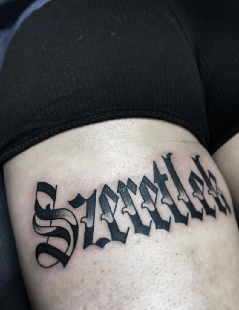 Tattoo Lettering - Alex Ortagus - Chosen Art Tattoo